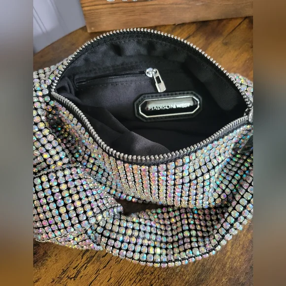 Like New Montana West Crystal Embellished Handbag aurora borialis - Picture 7 of 11